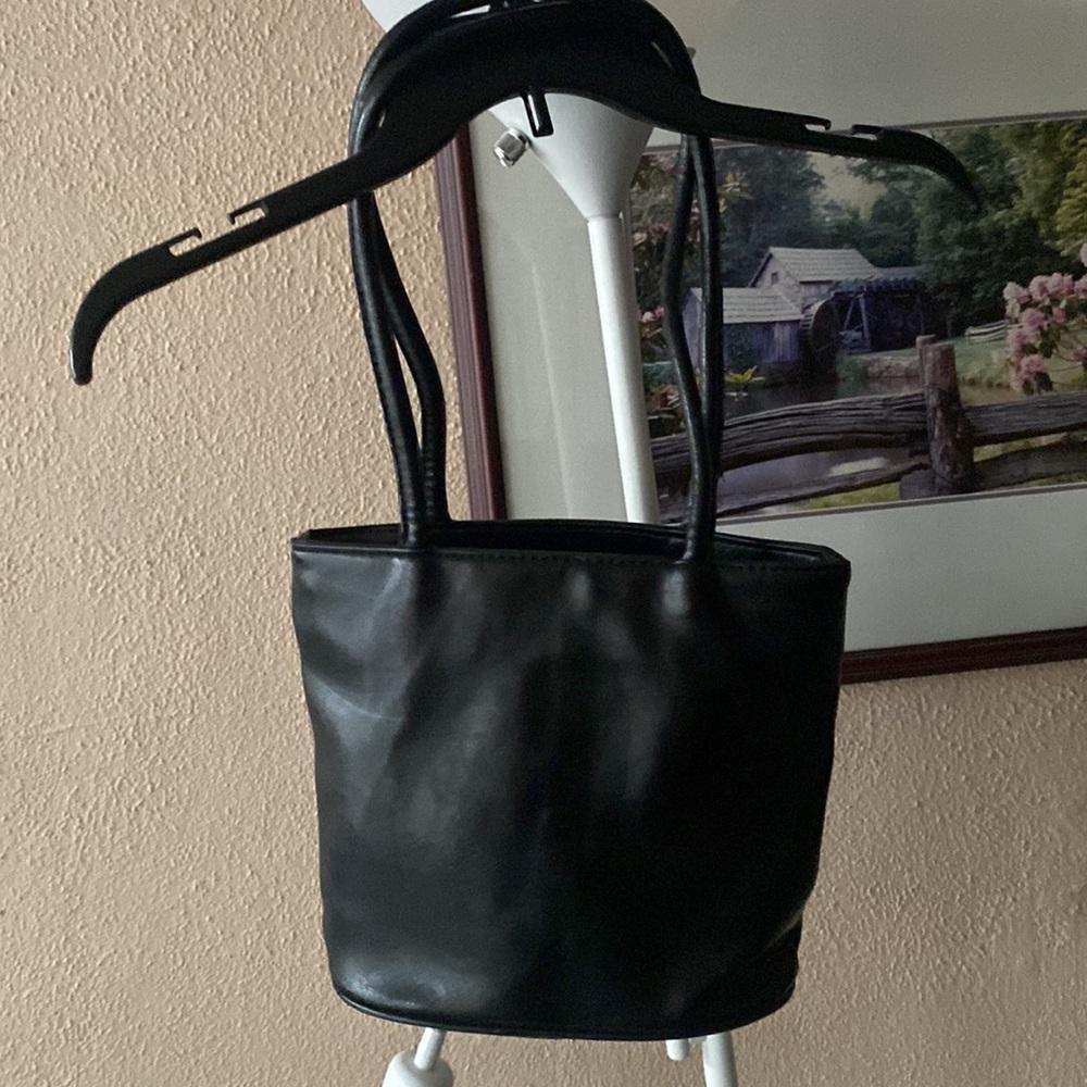 Basic Black Bueno Two strap Shoulder bag - Very Good Gently Used